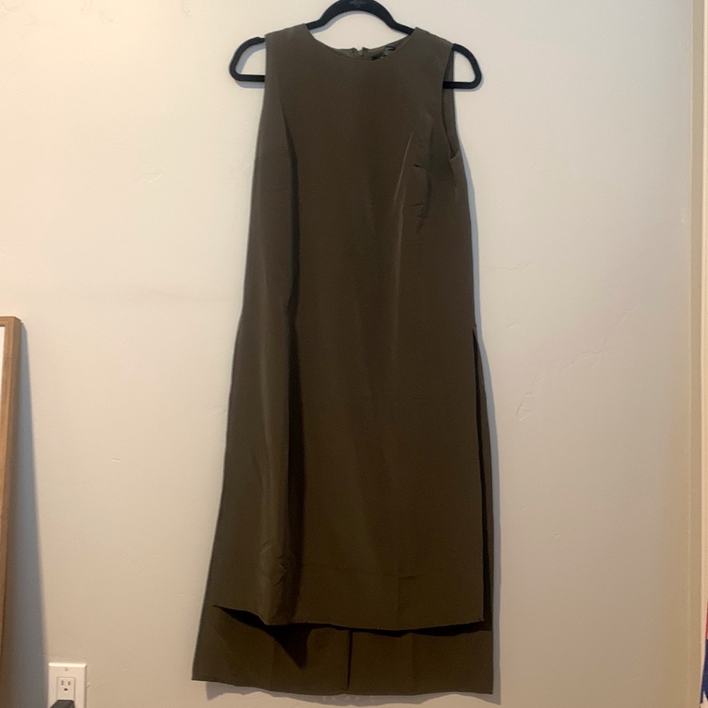 Woven top/tunic olive dress shirt